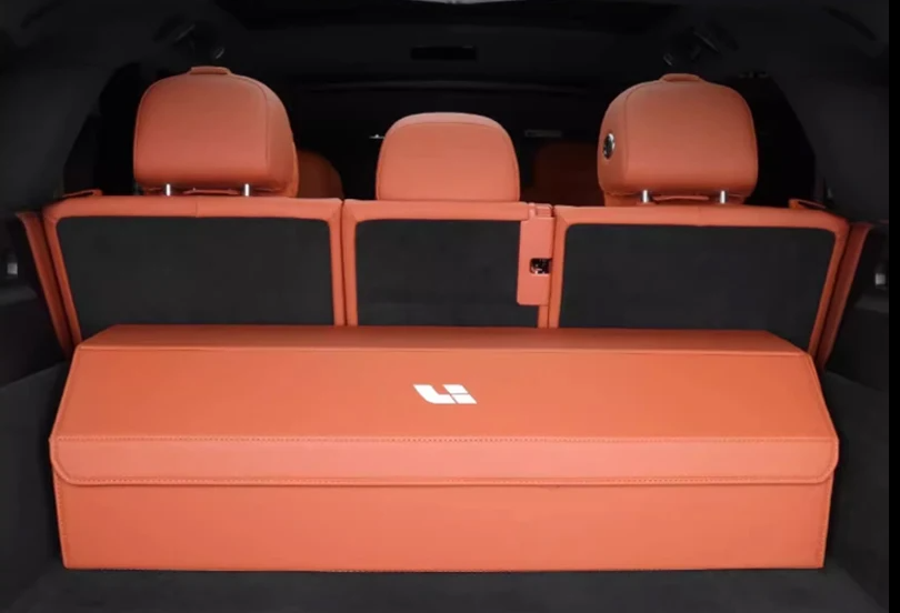 Органайзер для хранения вещей в багажнике автомобиля Li LiXiang L7, L8, L9 2023-2024, цвет оранж